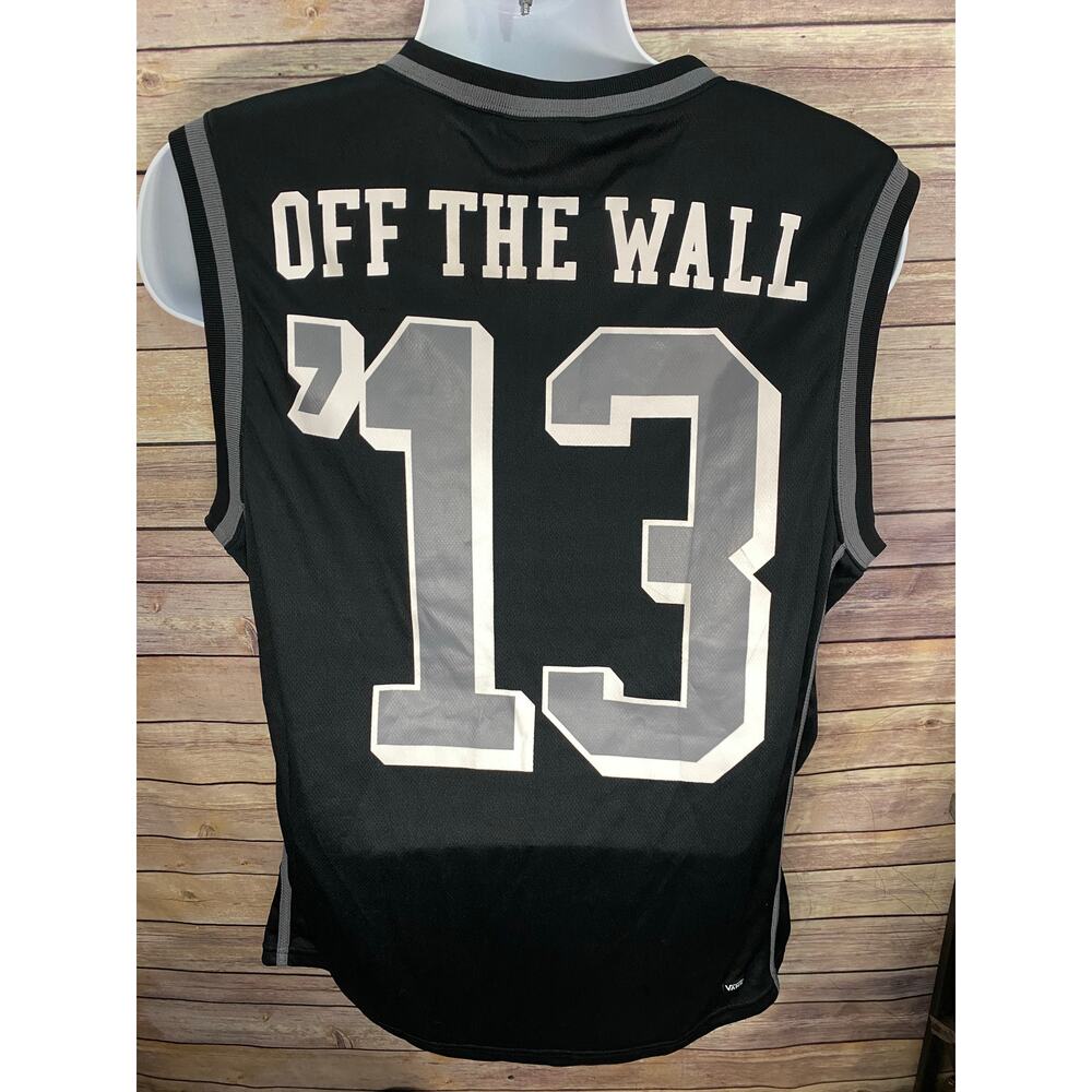 Vans “Off the Wall” Sleeveless Jersey — Black XL